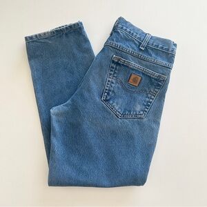 Carhartt Jeans Men's B17 DST 34 x 30 Relaxed Fit Heavyweight Cotton Denim